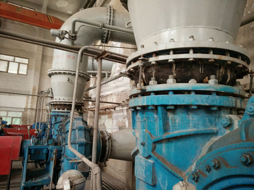 山东电厂脱硫泵异径橡胶接头使用现场
