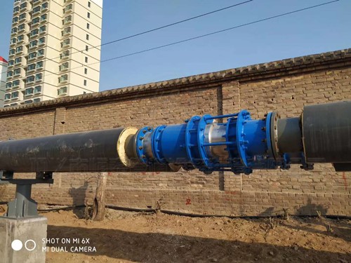 内蒙古郑州J金水区供热管线DN400无推力补偿器使用现场